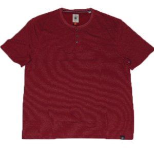 Copper & Oak Men's Short Sleeve Crew Neck Shirt XXL Cotton Red Stripes